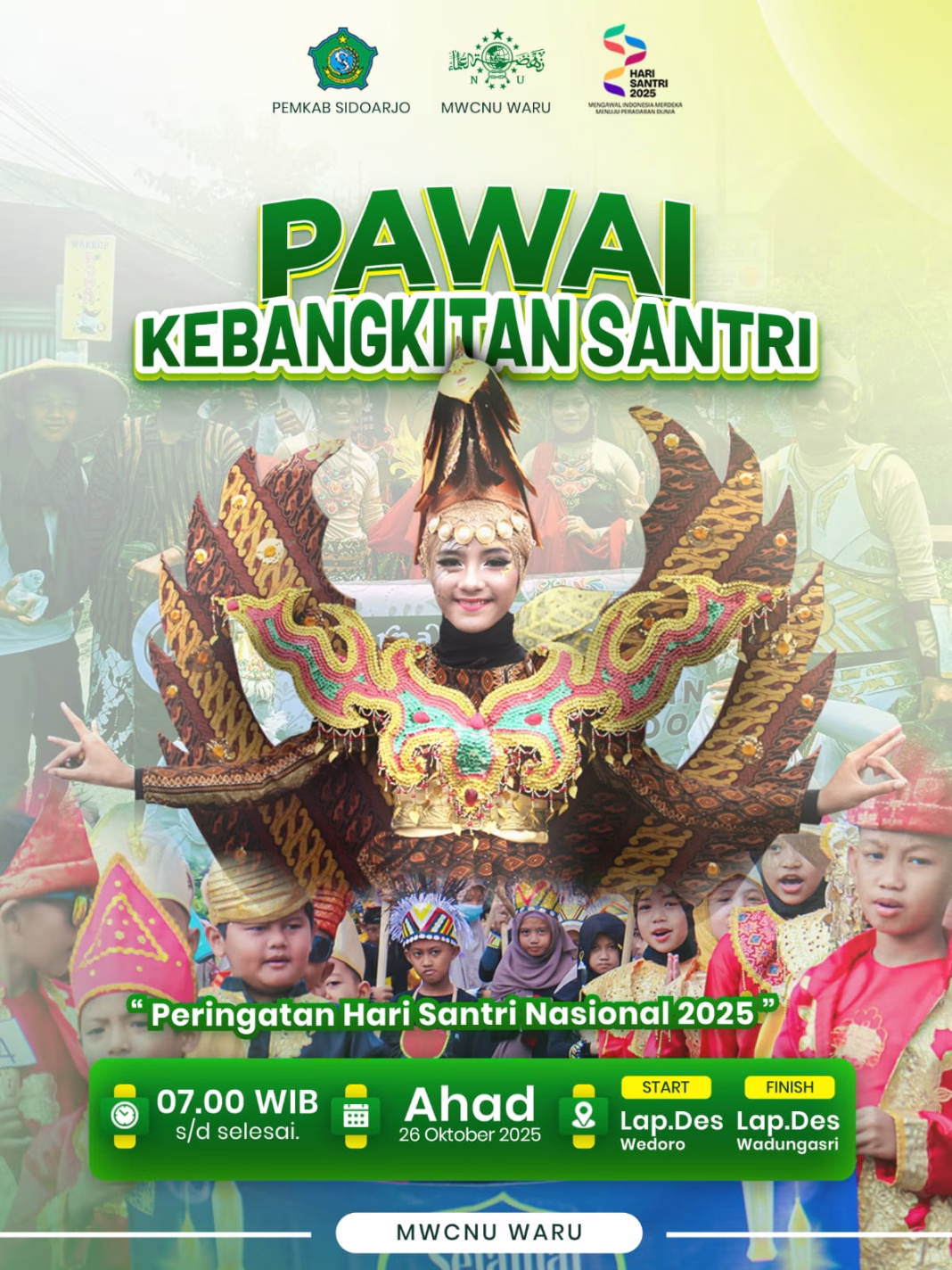 MWCNU Waru Sidoarjo Suguhkan Pawai Santri Semarak Hari Santri 2025 MWCNU Waru Sidoarjo Suguhkan Pawai Santri Semarak Hari Santri 2025