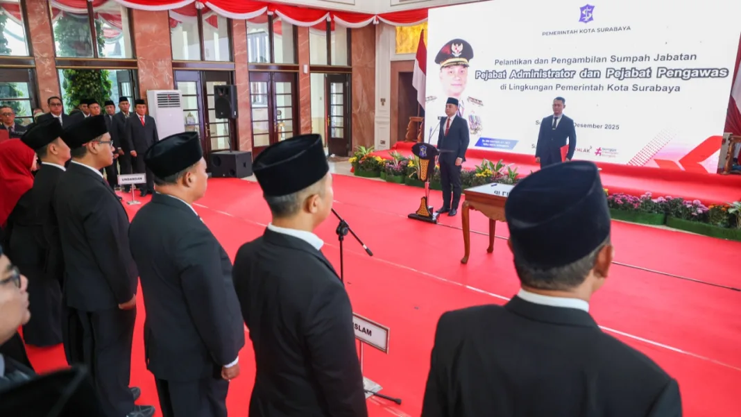 Wali Kota Surabaya Rotasi 79 Pejabat Eselon Tiga Empat