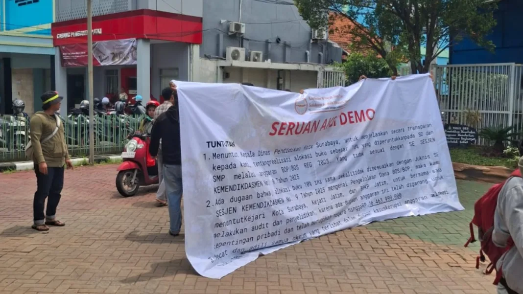SPM-MP Soroti Dugaan Penyalahgunaan Dana BOS Buku Dindik Surabaya