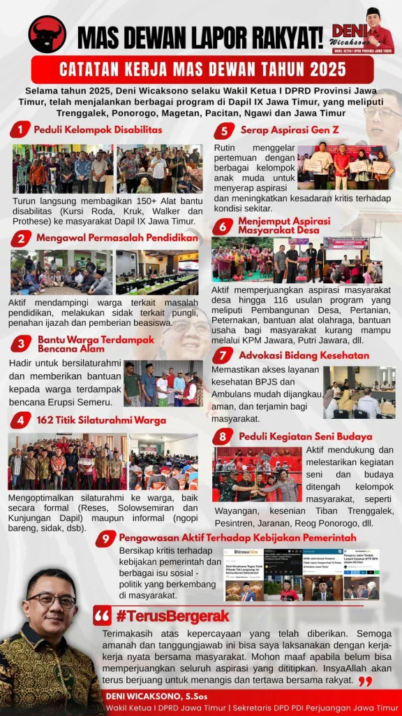 Ratusan Anggota DPRD PDIP se-Jatim Laporkan Kinerja Langsung ke Rakyat