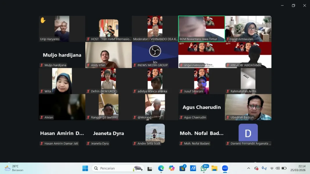 Diskusi BEMNus Ungkap Dugaan Jaringan Kekuasaan Serangan Andrie Yunus