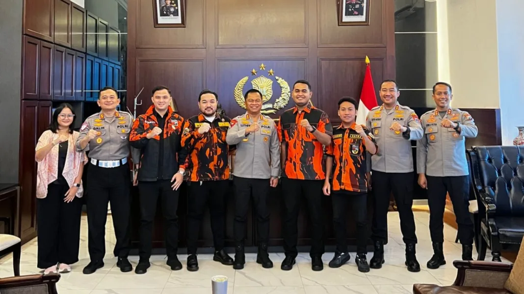 SAPMA Surabaya Perkuat Sinergi Strategis Bersama Kapolrestabes, Jaga Kamtibmas