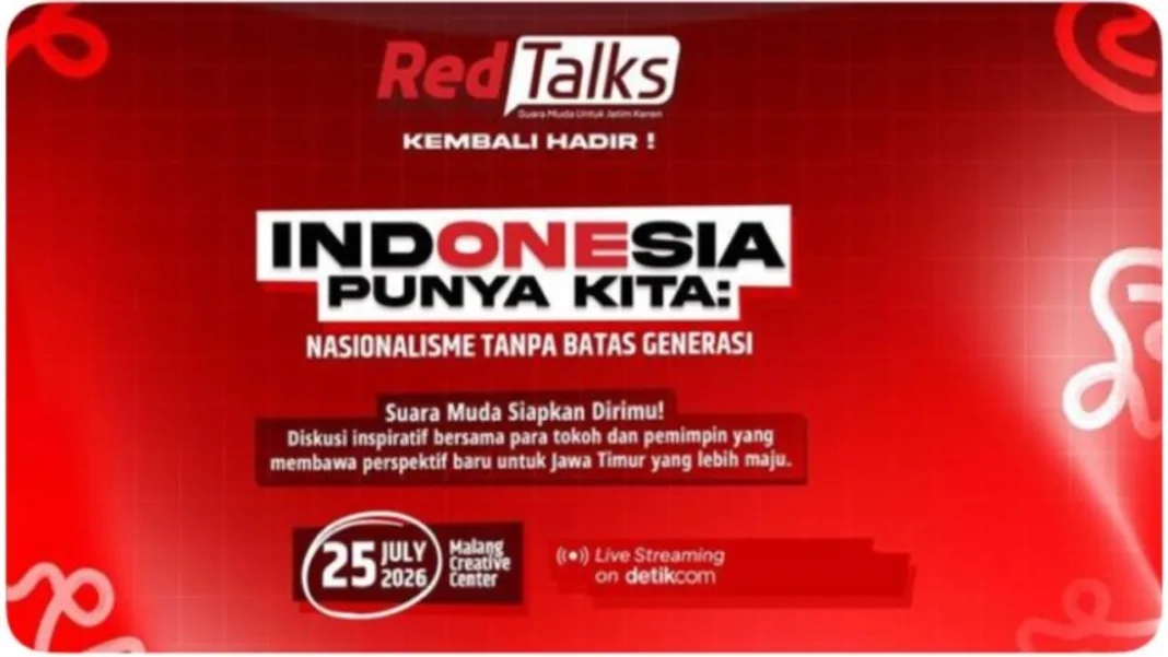 RedTalks Hadir di Malang, PDI Perjuangan Jatim Dorong Nasionalisme Relevan bagi Generasi Muda