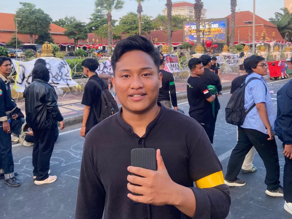 Agustus Kelam, BEM SI Kerakyatan Jatim Gelar Aksi di Depan Grahadi