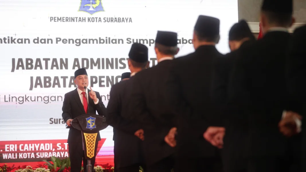 85 Pejabat Pemkot Surabaya Dilantik, Eri Desak Birokrasi Turun Lapangan